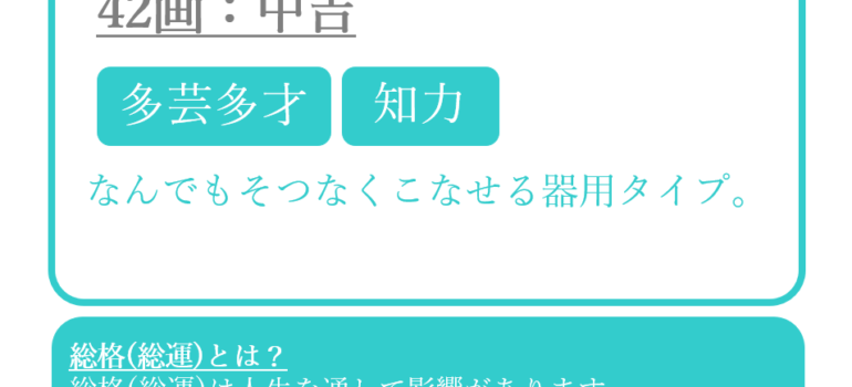刑部勝義さんの姓名占い：総格(総運)